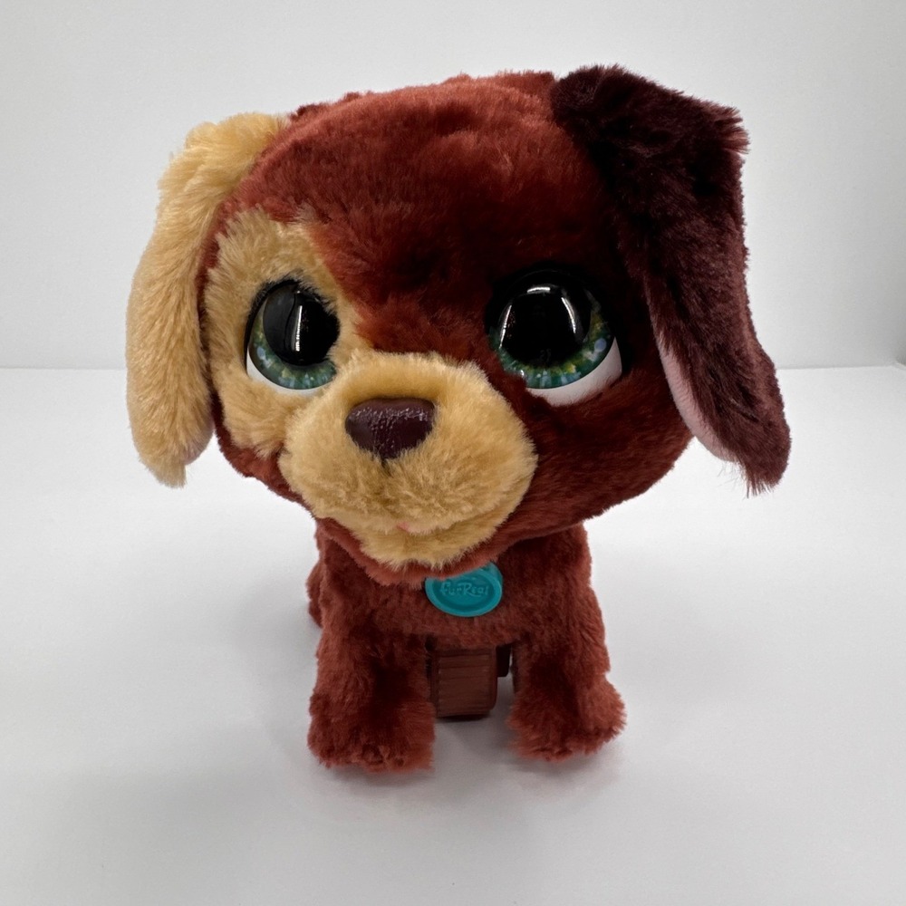 FurReal Puppy Dog Walkalots Leash Big Wags Brown Plush Interactive Toy Hasbro